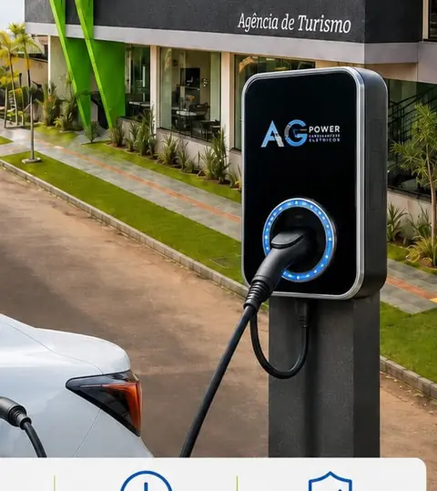 Estação de recarga para carro elétrico no Nature Bonito Hotel