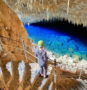 Gruta do Lago Azul no Inverno