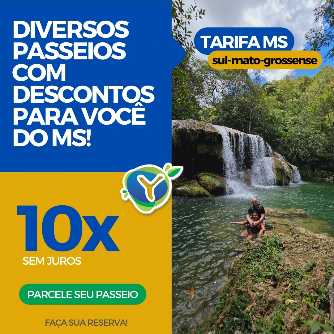 Tarifa MS: descontos em passeios para moradores do MS