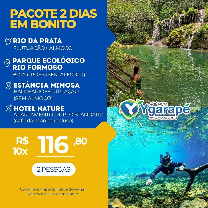 Pacote 2 Dias em Bonito