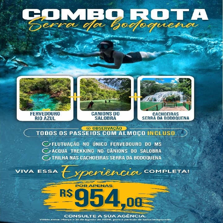 COMBO ROTA SERRA DA BODOQUENA